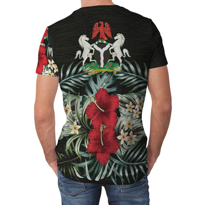 Nigeria T-Shirt Hibiscus Men/Women Graphic Tee
