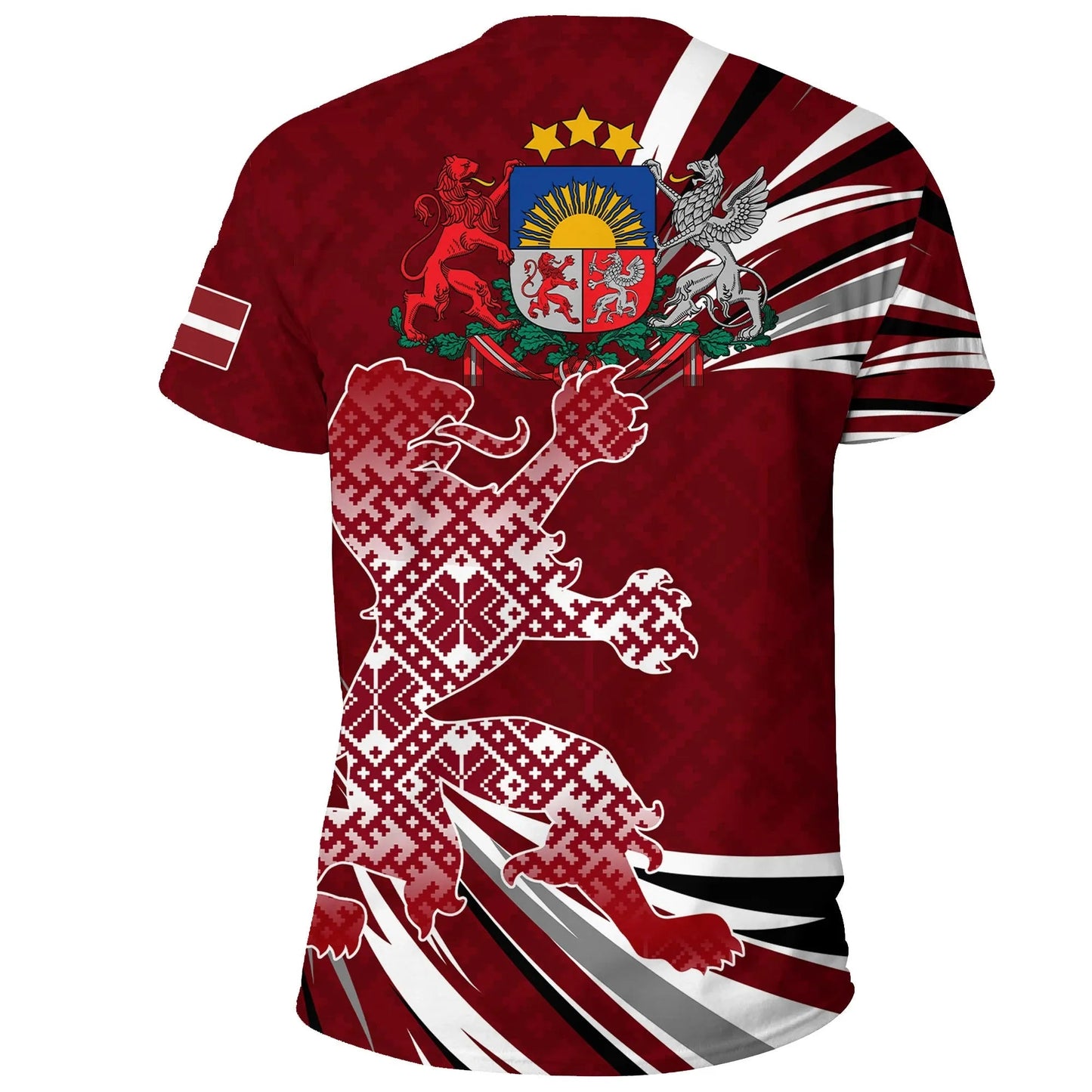 Latvia The Latvian Lion T-Shirt Graphic Tee