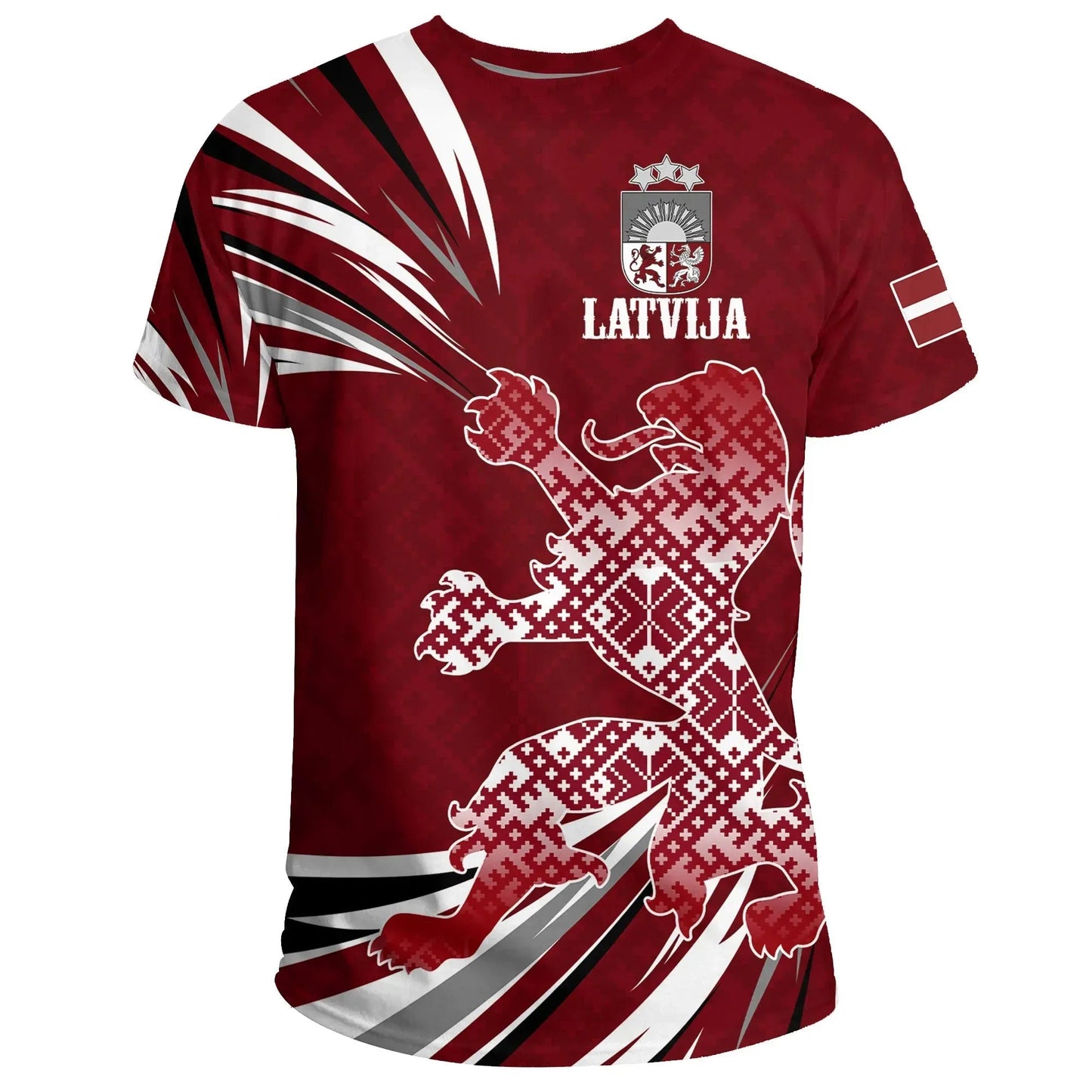 Latvia The Latvian Lion T-Shirt Graphic Tee