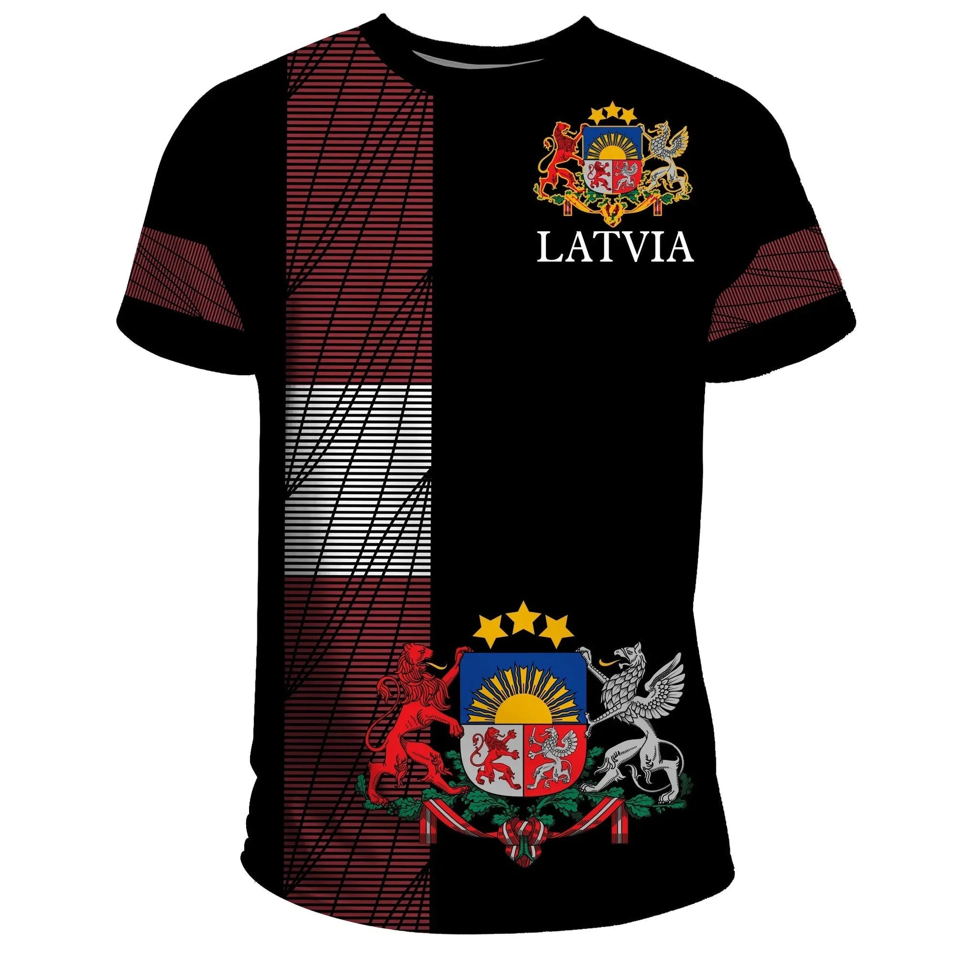 Latvia United T-Shirt Graphic Tee