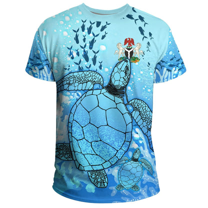 Nigeria T-Shirt Ocean Life Womens/Mens Graphic Tee