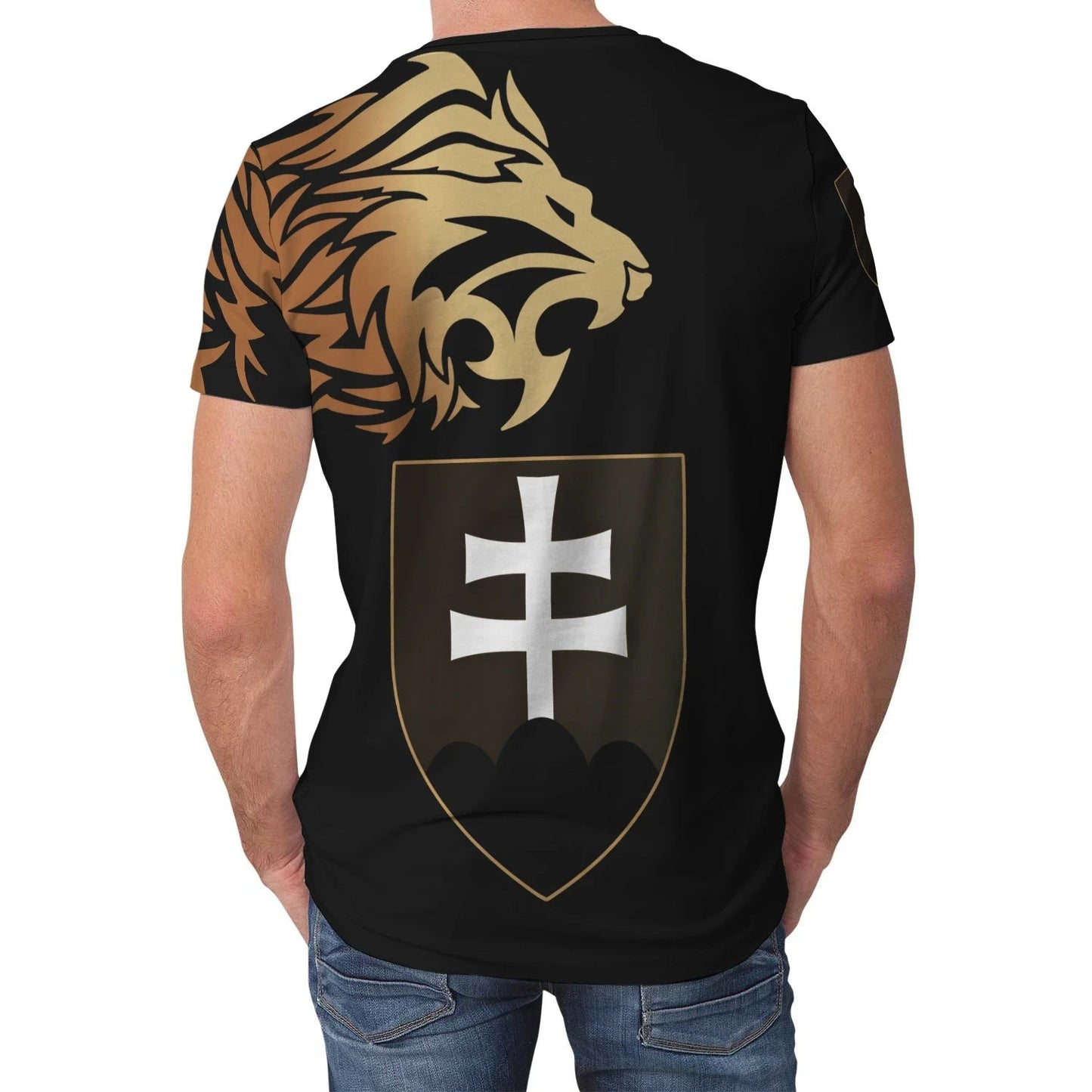 Slovakia T-Shirt Lion Style Graphic Tee