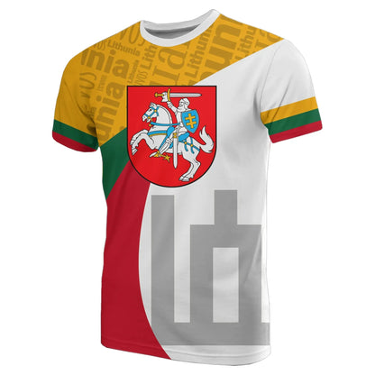 Lithuania Flag T-Shirt Typecast Style Graphic Tee