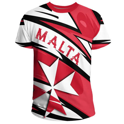 Malta The Maltese Cross T-Shirt Lode Style Graphic Tee