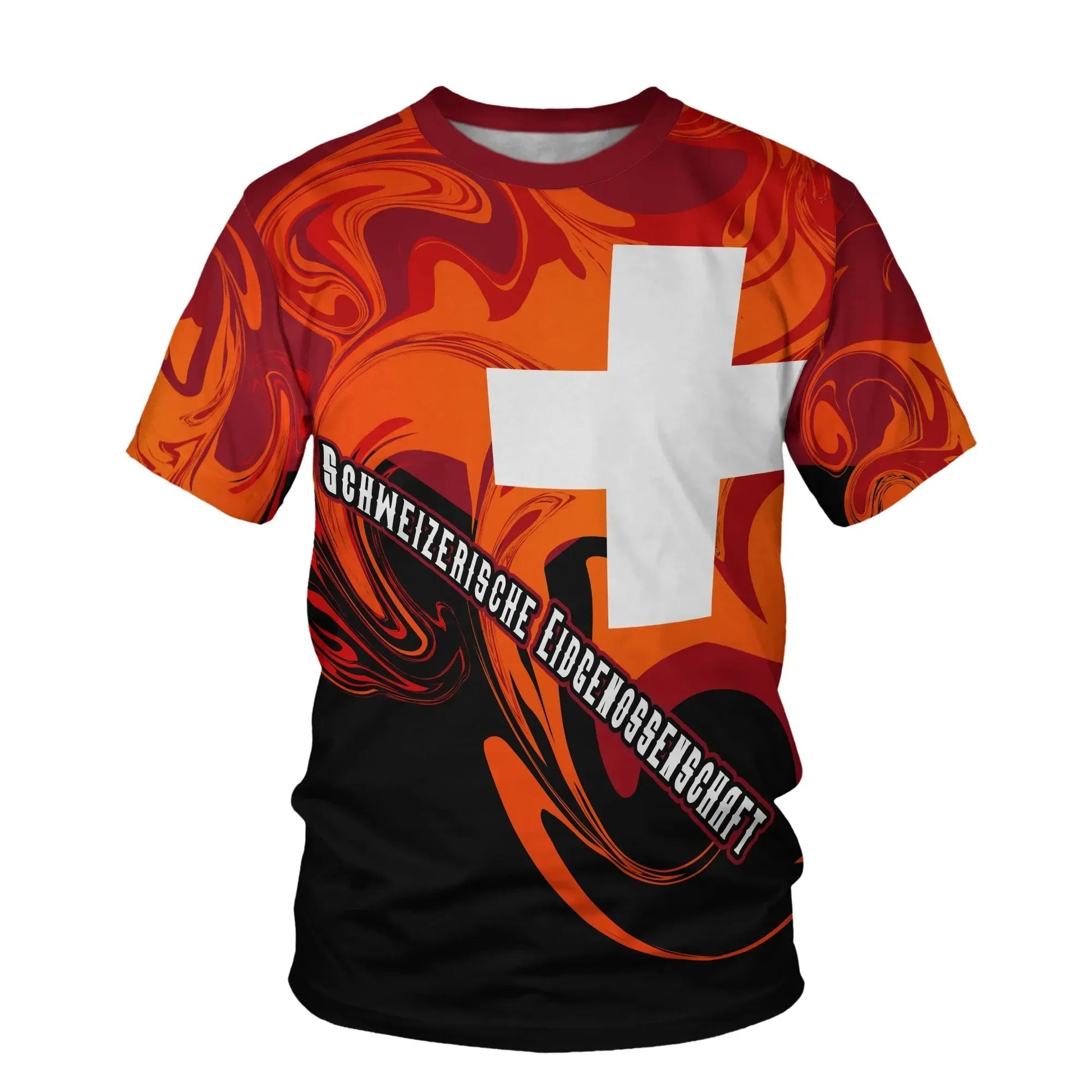 Switzerland T-Shirt Flame Of Switzerland Graphic Tee