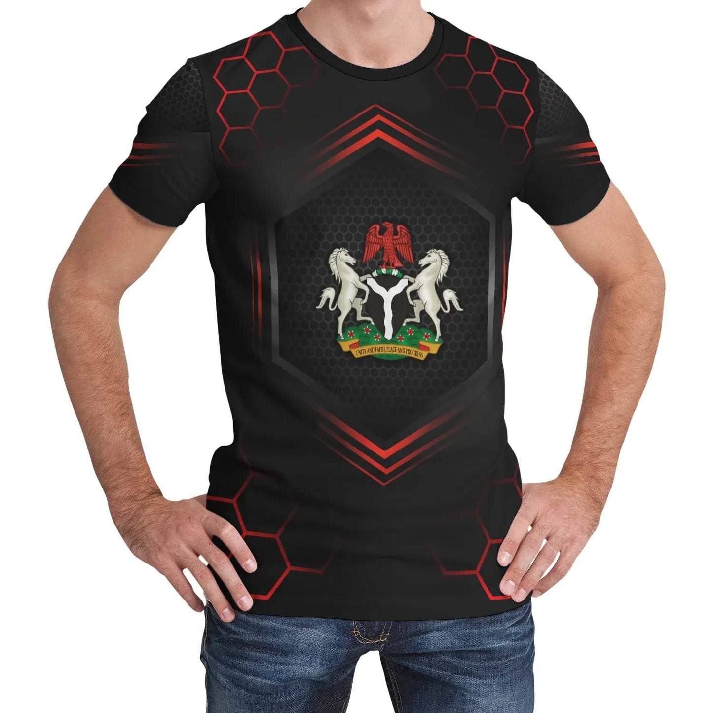Nigeria T-Shirt Sport Style Womens/Mens Graphic Tee