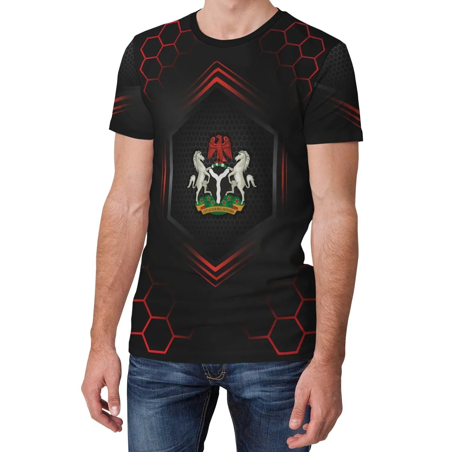Nigeria T-Shirt Sport Style Womens/Mens Graphic Tee