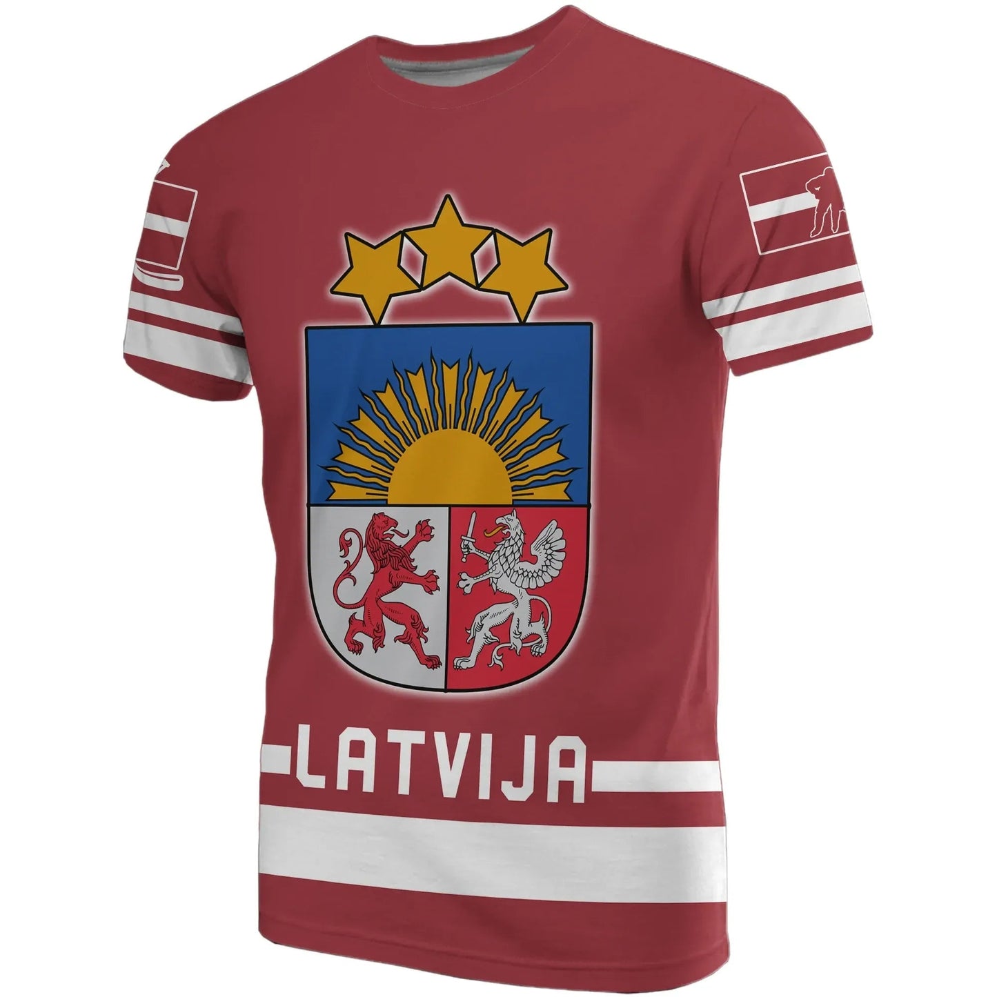 Latvia Hockey T-Shirts Graphic Tee