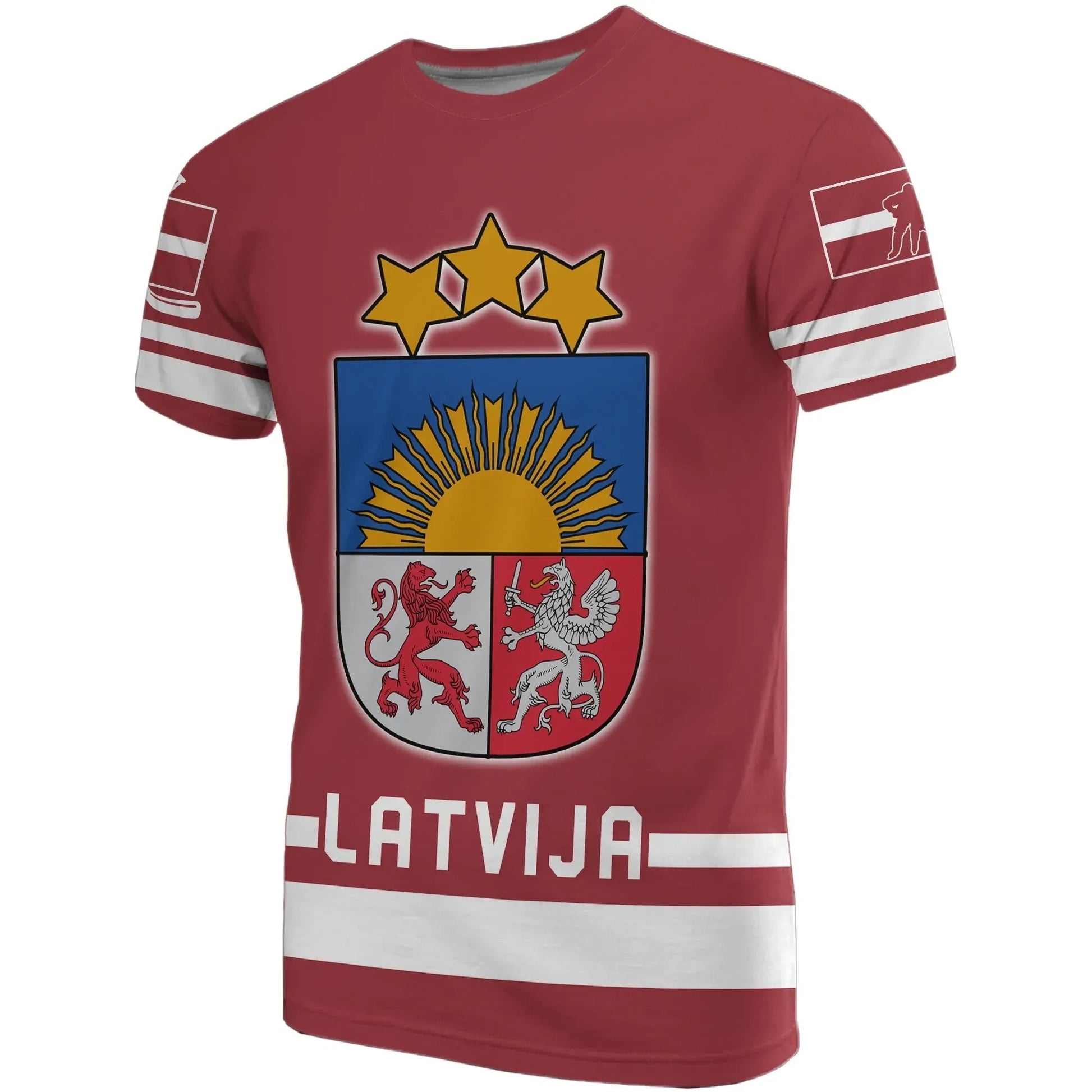 Latvia Hockey T-Shirts Graphic Tee