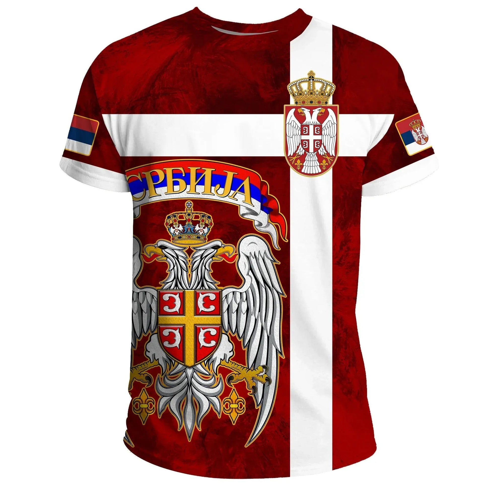 Serbia T-Shirt Best Serbian Eagle Tattoo Graphic Tee
