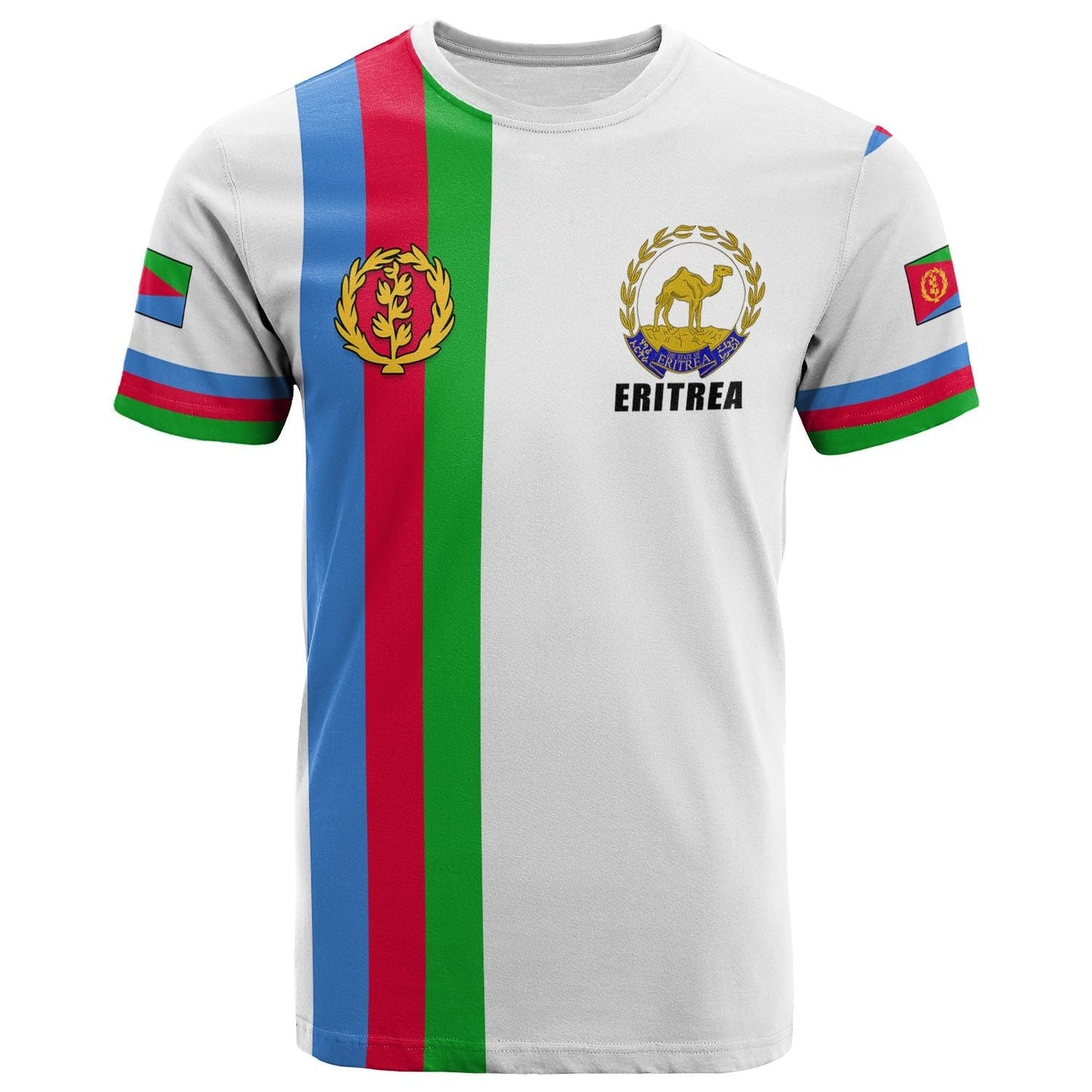 Eritrea T-Shirt Striped Graphic Tee