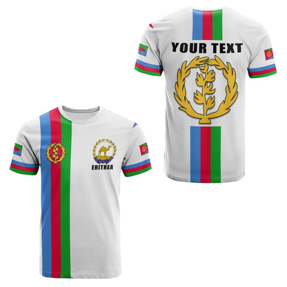 Custom Eritrea T-Shirt Striped Graphic Tee