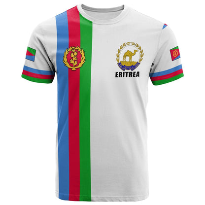 Custom Eritrea T-Shirt Striped Graphic Tee