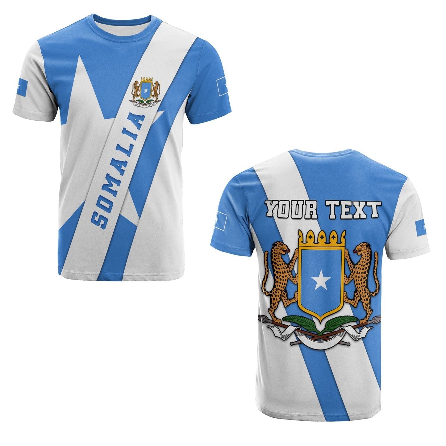 Custom Somalia T-Shirt Impressive Graphic Tee