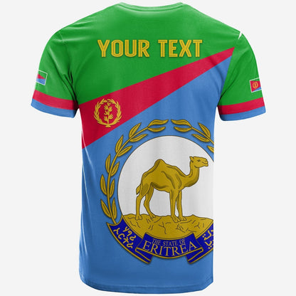 Custom Eritrea T-Shirt Flag Eritrea Lovers Graphic Tee