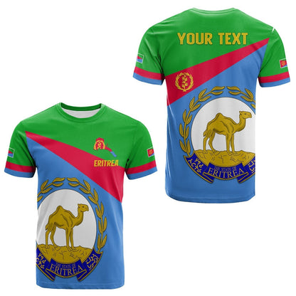Custom Eritrea T-Shirt Flag Eritrea Lovers Graphic Tee