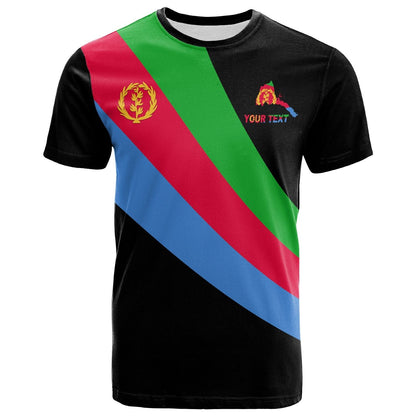 Custom Eritrea Special Flag T-Shirt Black Graphic Tee