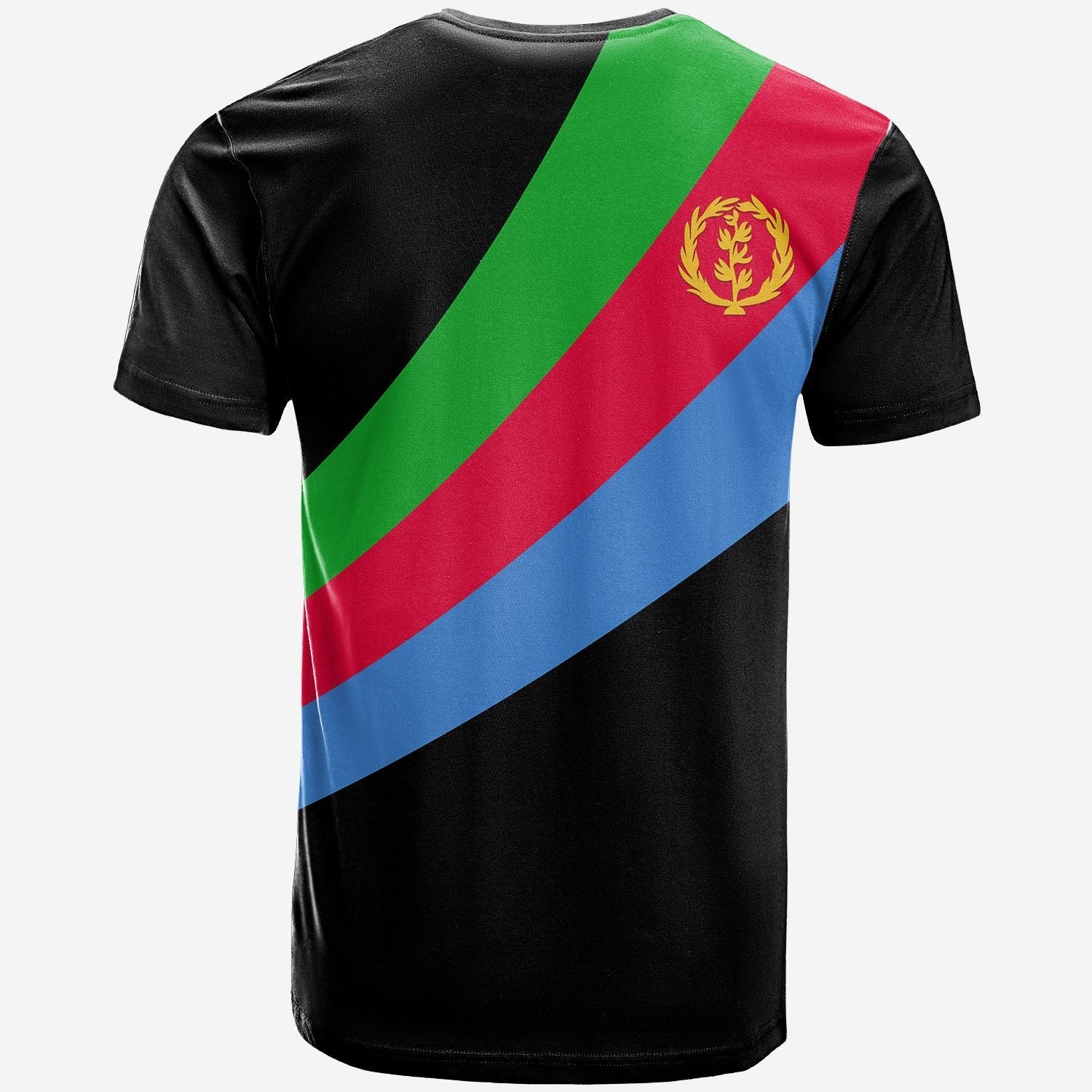 Custom Eritrea Special Flag T-Shirt Black Graphic Tee
