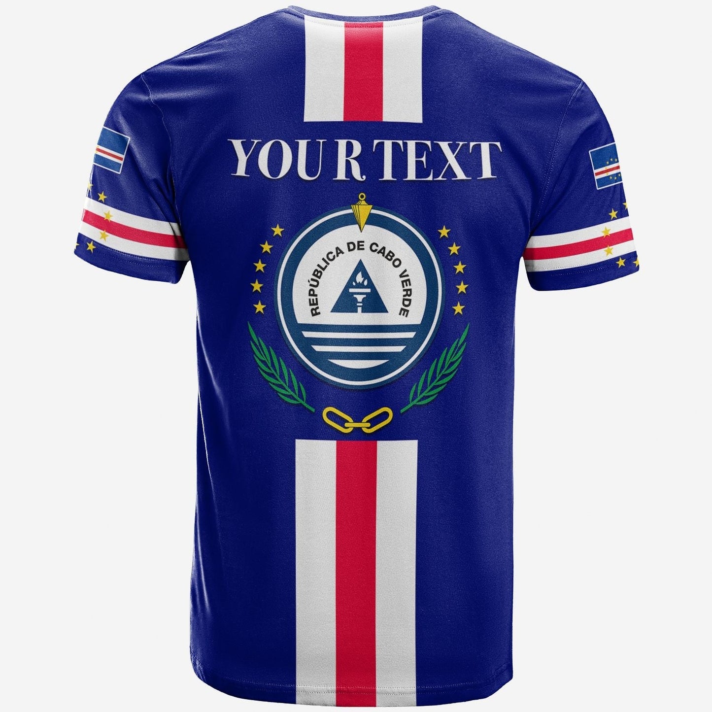 Custom Cape Verde T-Shirt Striped Graphic Tee