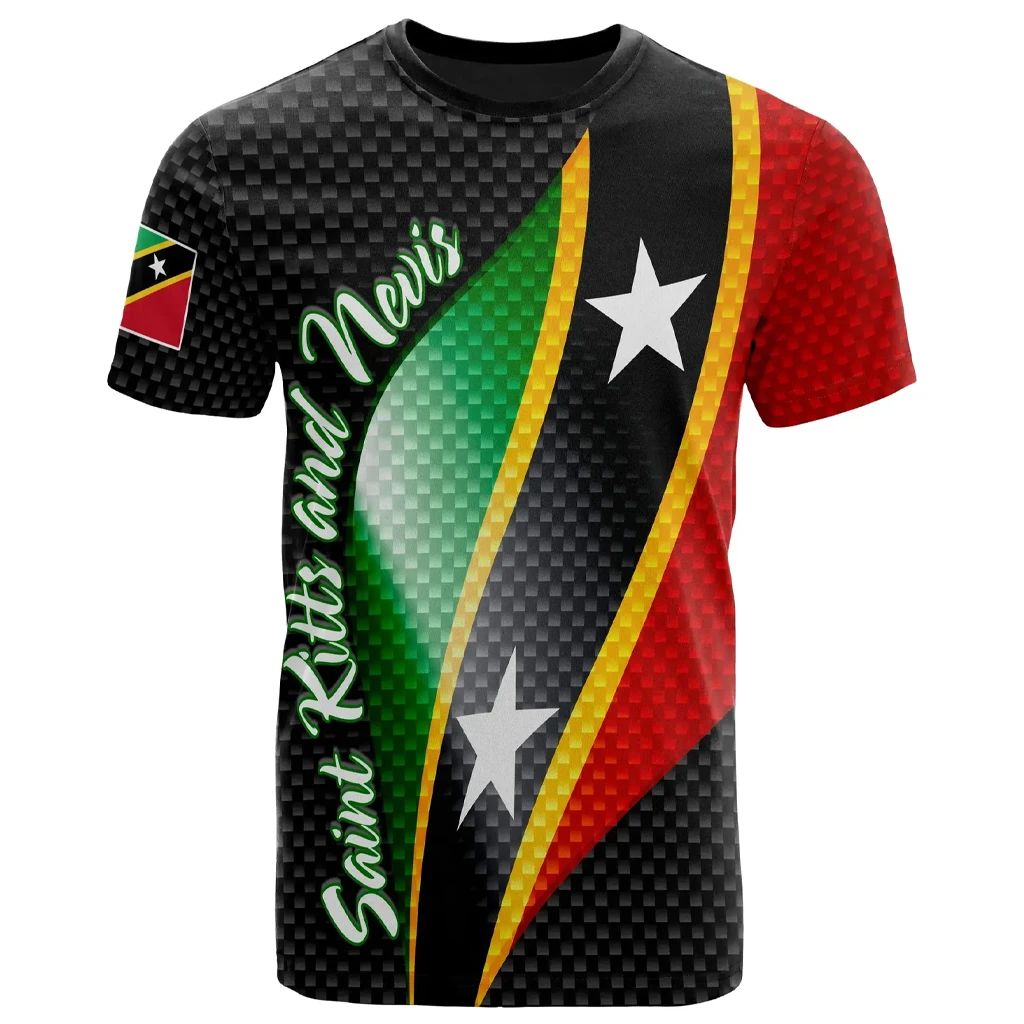 Saint Kitts and Nevis T-Shirt Saint Kitts and Nevis Flag Graphic Tee
