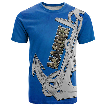 Autism Awareness Month Marine Life Anchor In Love T-Shirt Graphic Tee