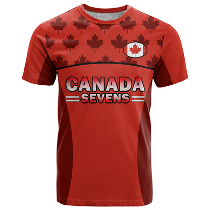 Custom Canada Rugby 7s Sporty Style T-Shirt Graphic Tee
