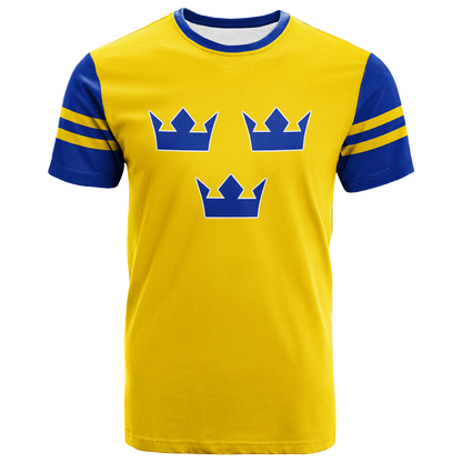 Custom Sweden Hockey Pride T-Shirt Graphic Tee