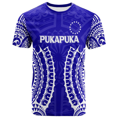 Custom Cook Islands T-Shirt Pukapuka Tribal Pattern Graphic Tee