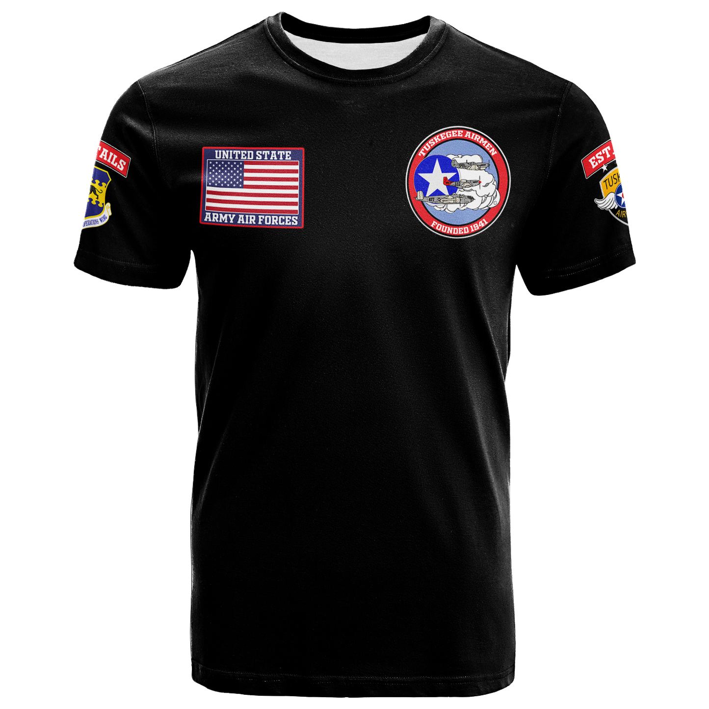 Tuskegee Airmen The Red Tails Pride T-Shirt Graphic Tee