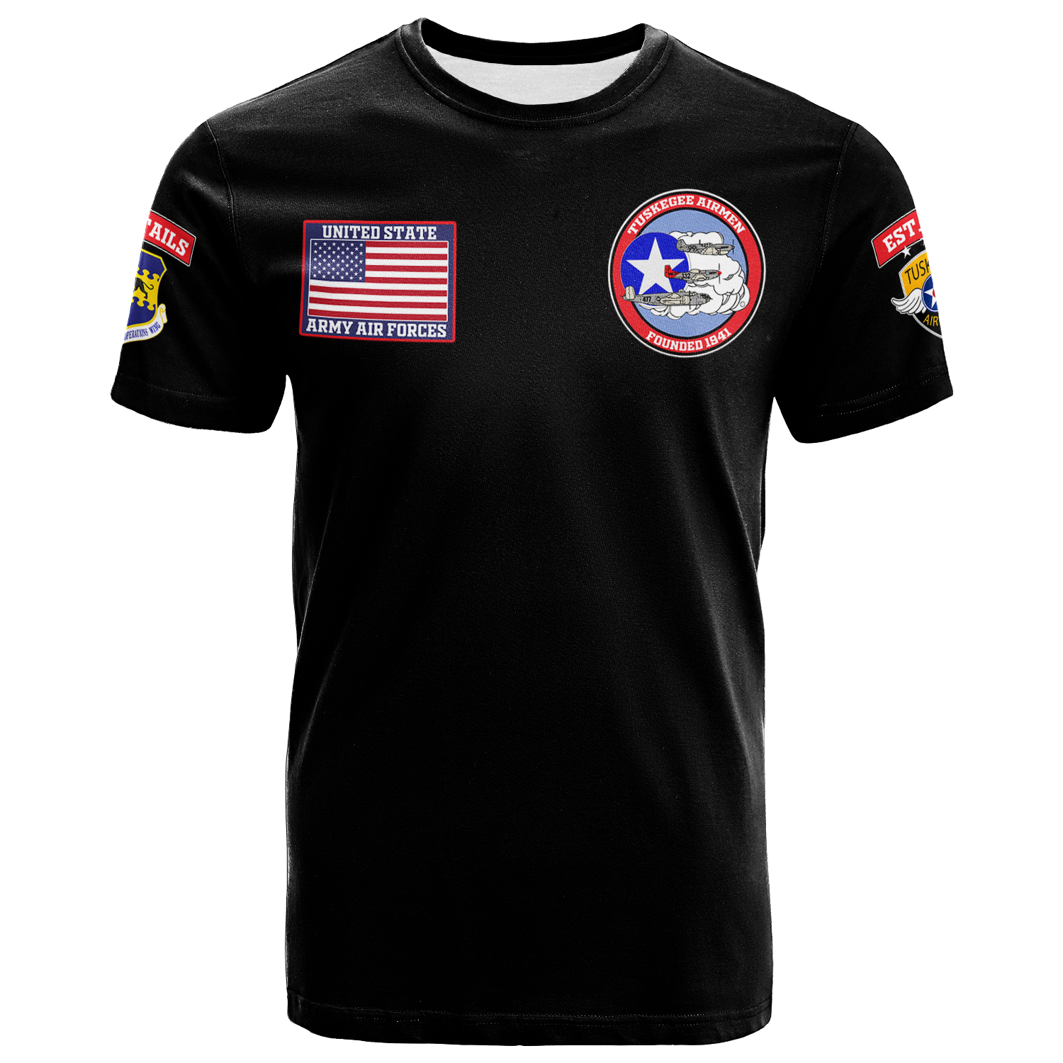 Tuskegee Airmen The Red Tails Pride T-Shirt Graphic Tee