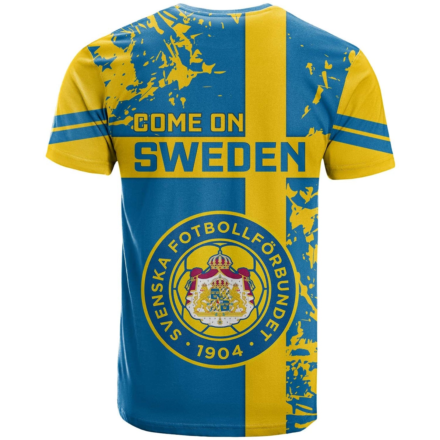 Sweden Football T-Shirt Come On Sverige World Cup Graphic Tee