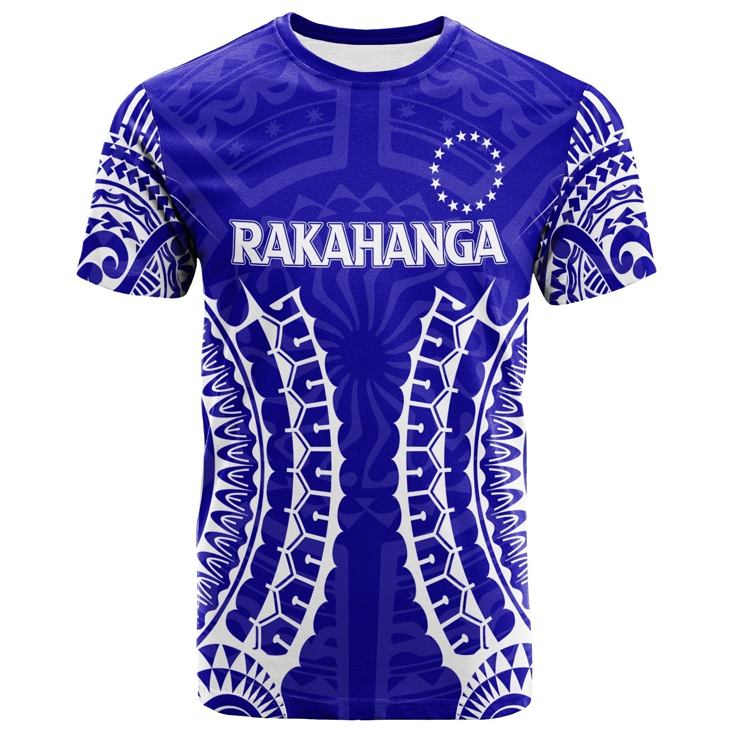 Cook Islands Rakahanga T-Shirt Tribal Pattern Graphic Tee