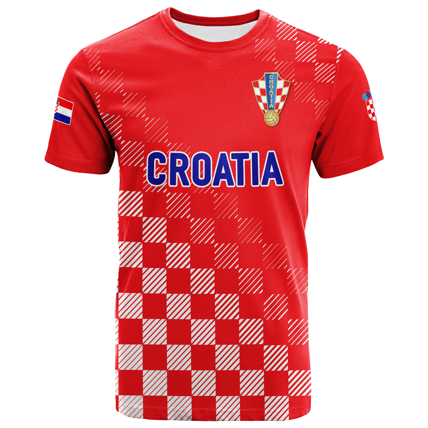 Custom Croatia Football 2022 Champions Pride T-Shirt Red Graphic Tee