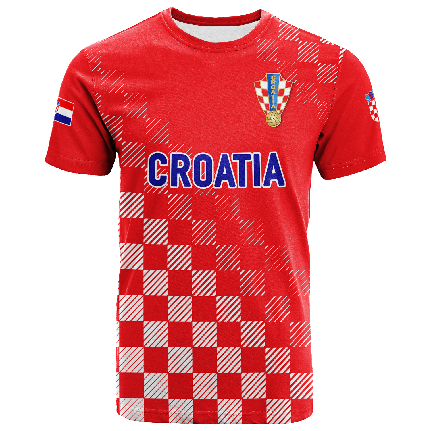 Custom Croatia Football 2022 Champions Pride T-Shirt Red Graphic Tee