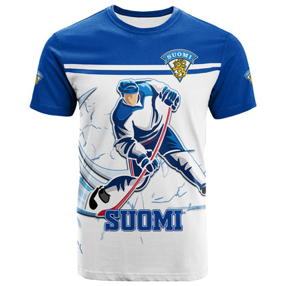 Custom Finland Hockey Pride T-Shirt Graphic Tee