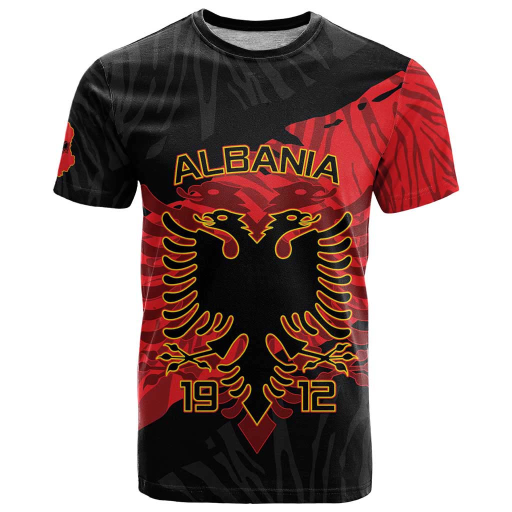 Albania Independence Day T-Shirt Albanian Eagle - Grunge Style Graphic Tee