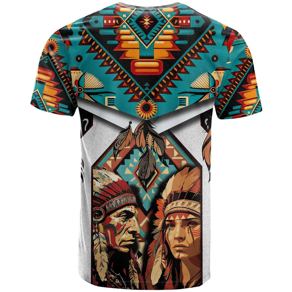 Native American Indian Indigenous Mix African Art T-Shirt Graphic Tee