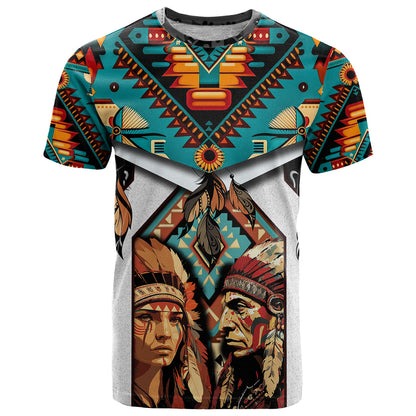 Native American Indian Indigenous Mix African Art T-Shirt Graphic Tee