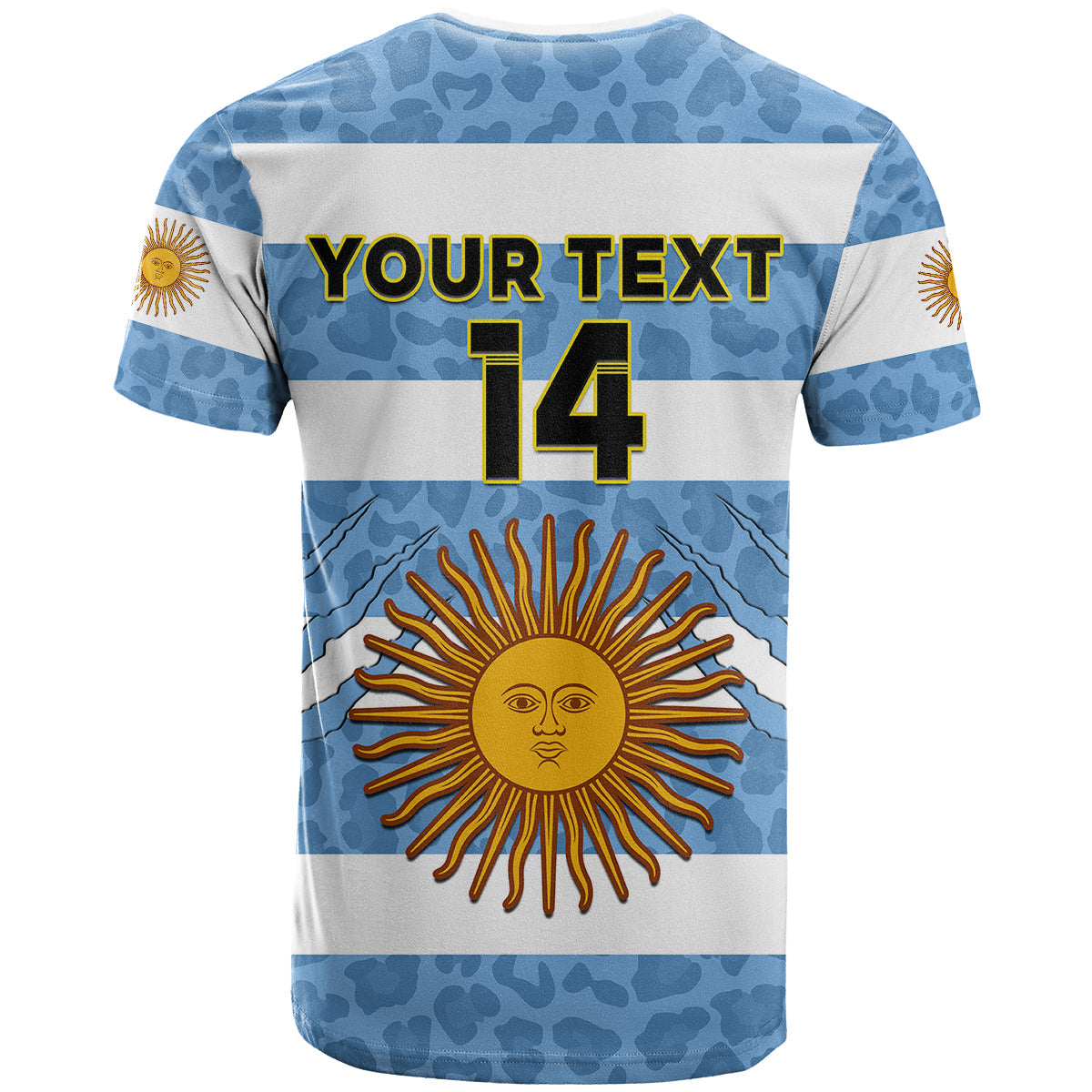 Custom Argentina Rugby 7s Vamos Pumas T-Shirt Graphic Tee