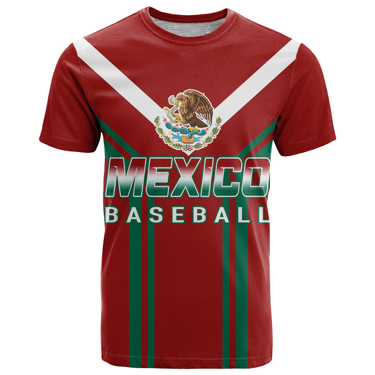 Mexico T-Shirt Baseball Sporty Style With Emblem Graphic Tee