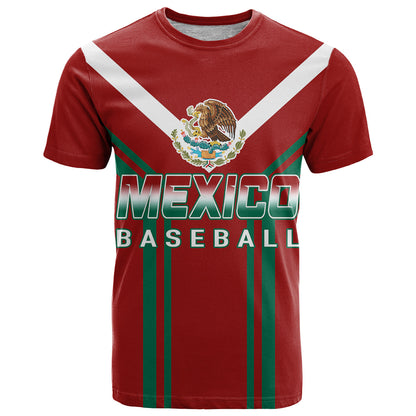 Mexico T-Shirt Baseball Sporty Style With Emblem Graphic Tee