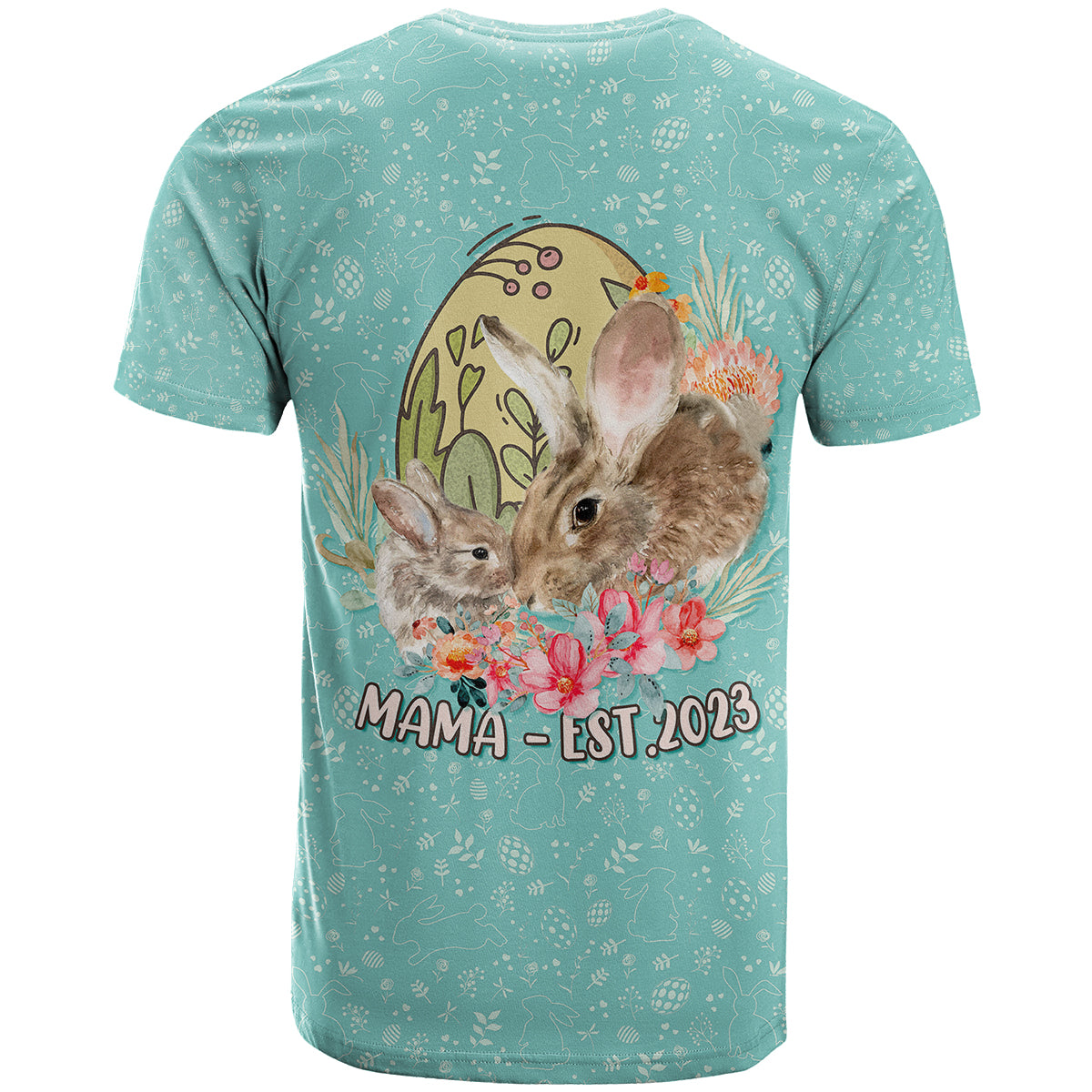 New Mom With Baby Ultrasound Easter T-Shirt Graphic Tee