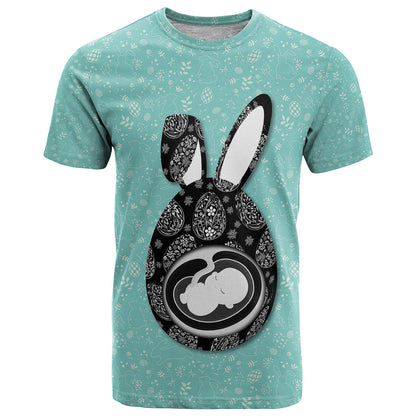 New Mom With Baby Ultrasound Easter T-Shirt Graphic Tee