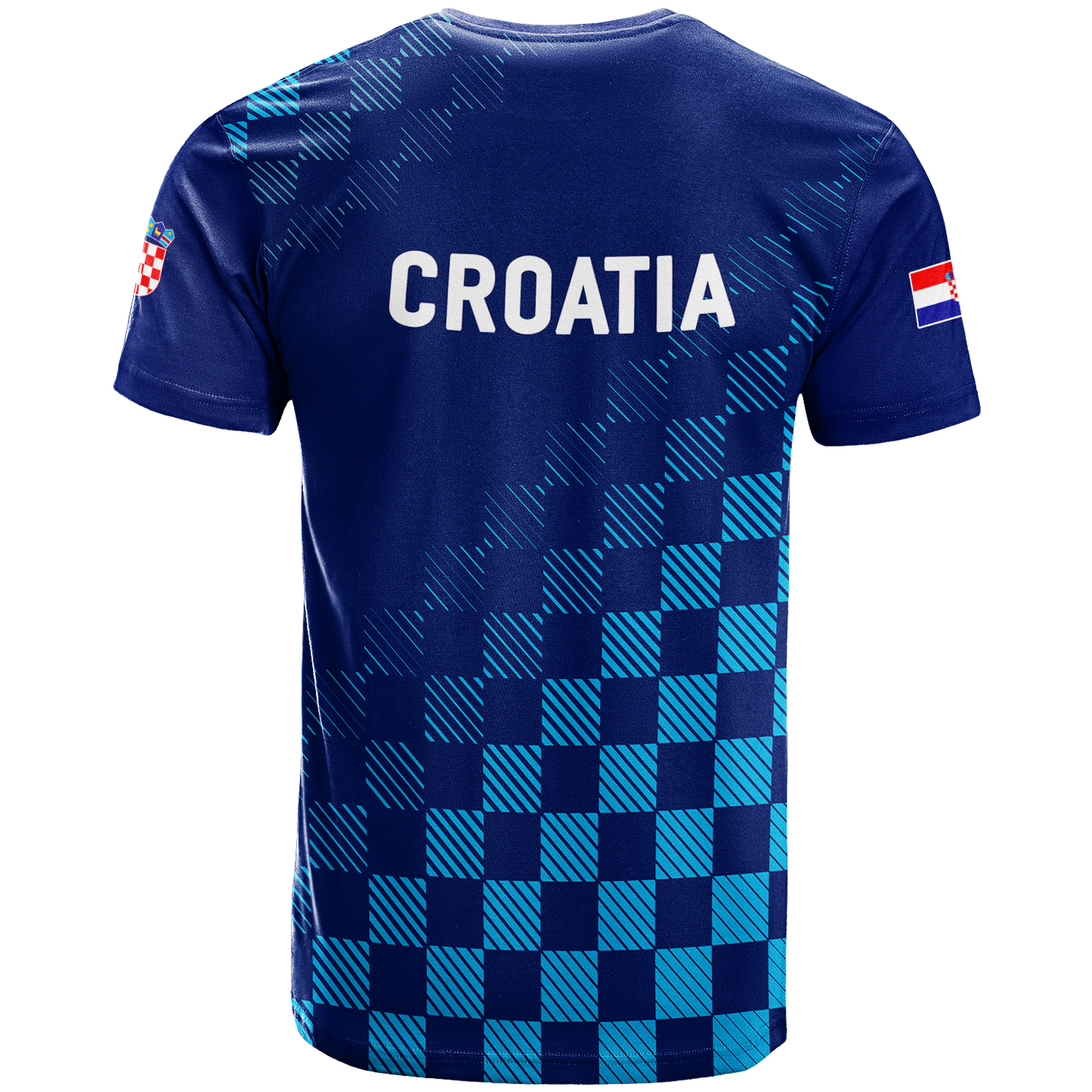 Croatia Football 2022 Champions Pride T-Shirt Blue Graphic Tee