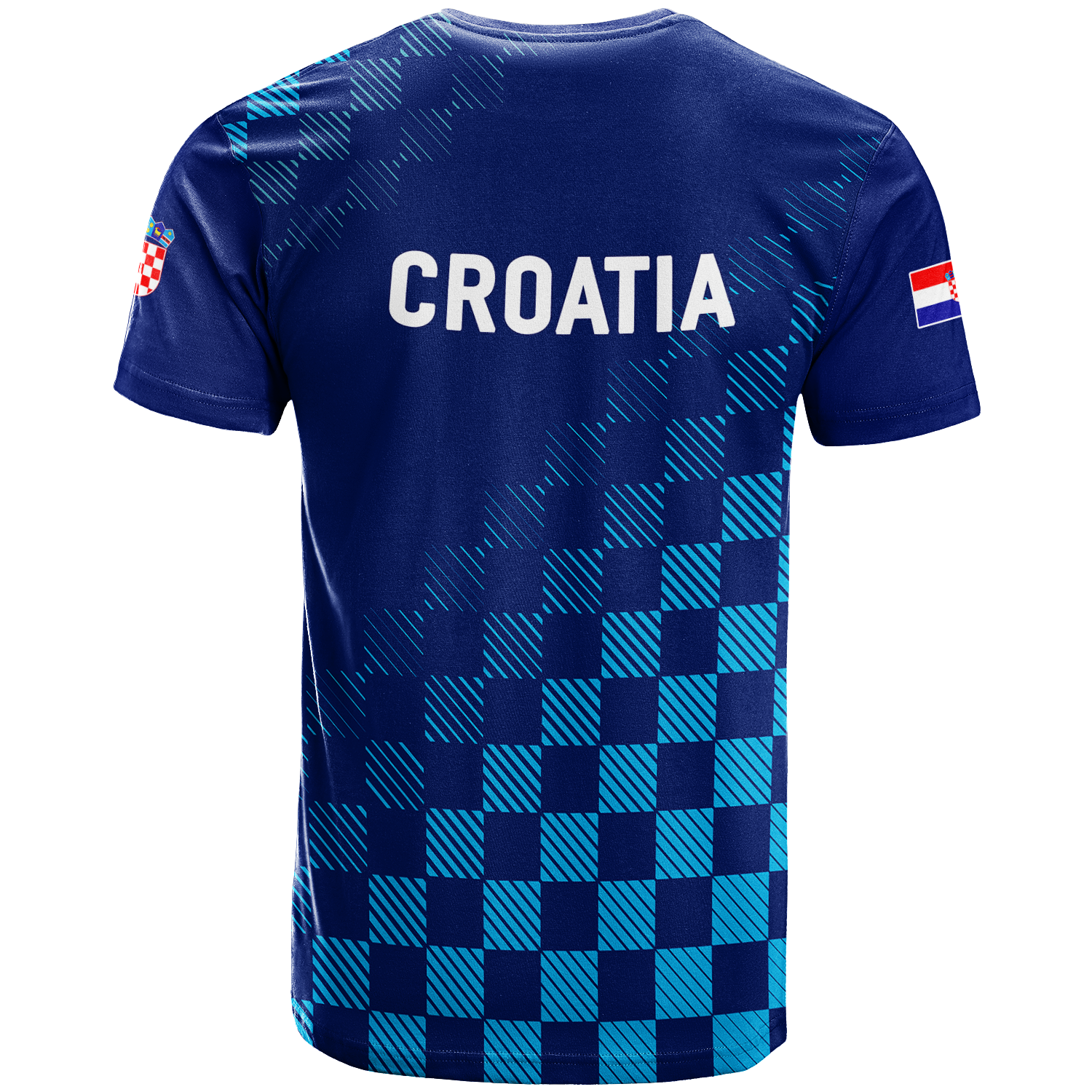 Croatia Football 2022 Champions Pride T-Shirt Blue Graphic Tee