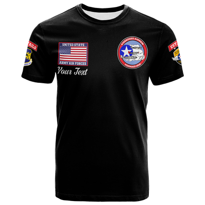Custom Tuskegee Airmen The Red Tails Pride T-Shirt Graphic Tee