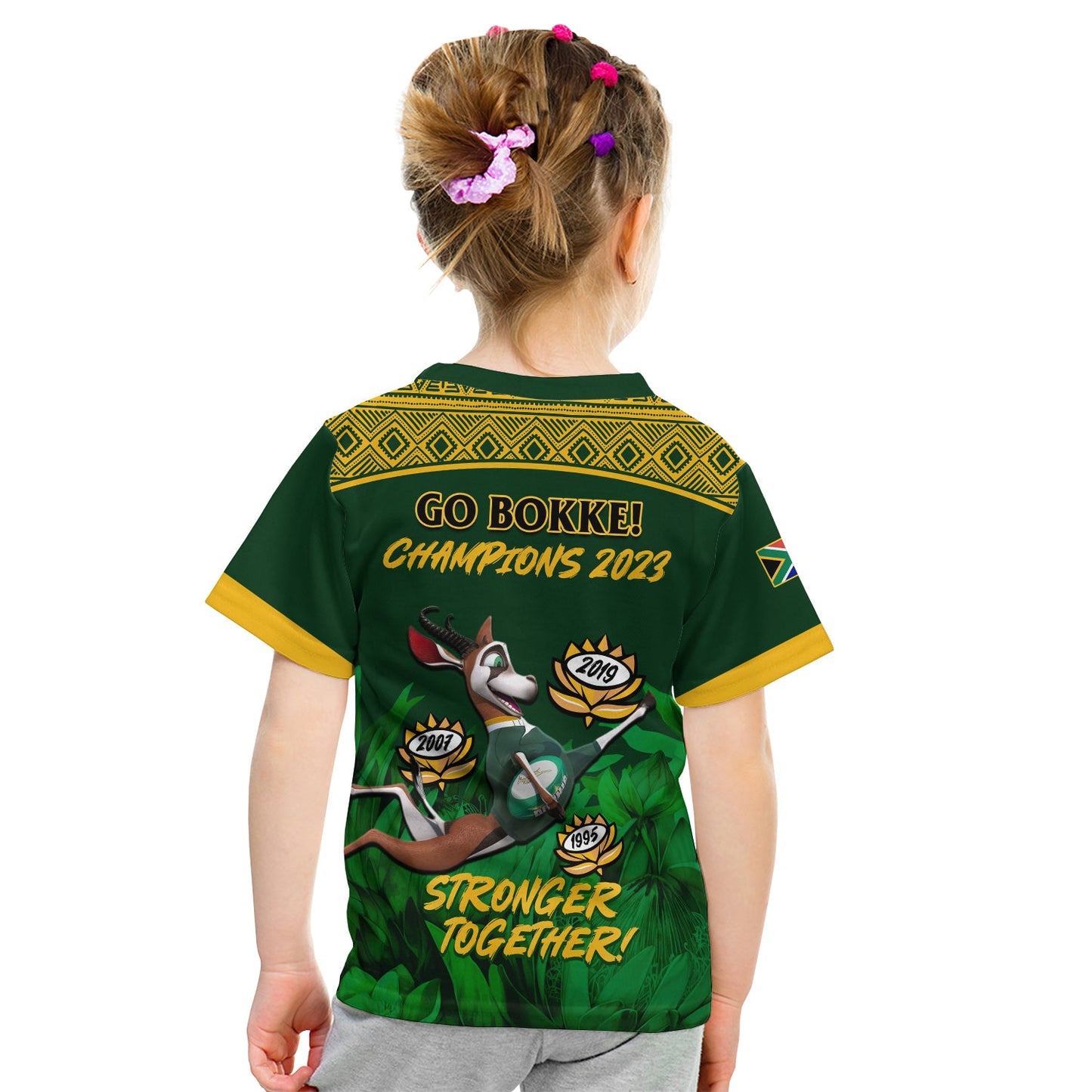 South Africa Rugby T-Shirt Go Champions Springboks History Proud Graphic Tee