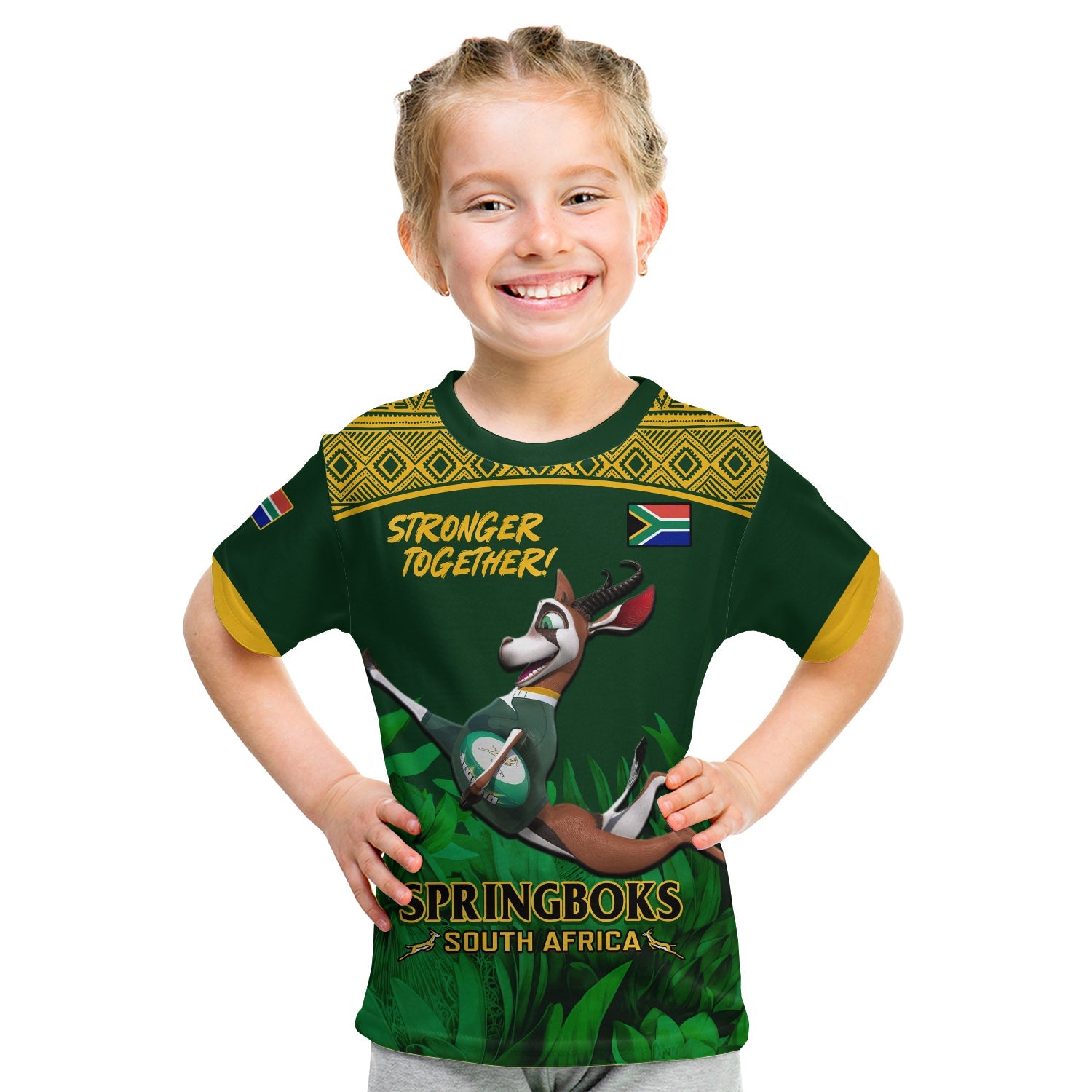 South Africa Rugby T-Shirt Go Champions Springboks History Proud Graphic Tee