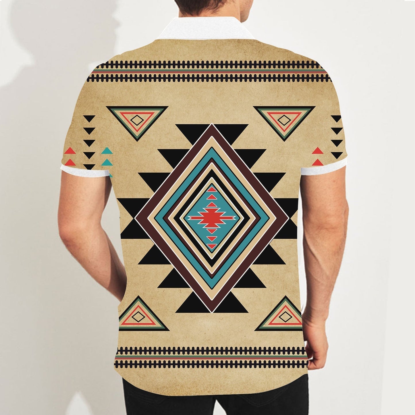 Southwest Symbol Native American Polo T-Shirt 3D LT10 Graphic Tee