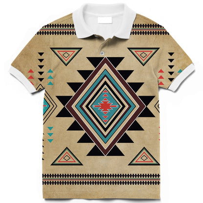 Southwest Symbol Native American Polo T-Shirt 3D LT10 Graphic Tee